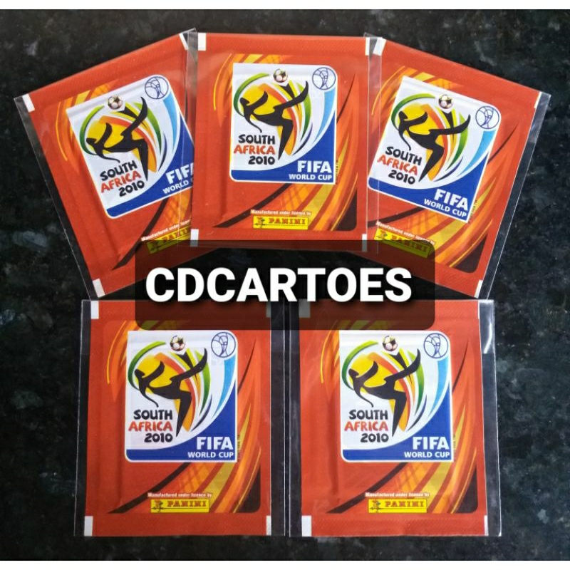 1/2/3/5 Envelopes de Figurinhas - Lacrado - Álbum Copa do Mundo FIFA África do Sul 2010 - Made in Italy - Panini