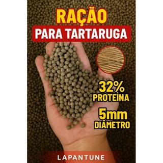 Ração Nutritiva Premium para Tartaruga Aquática e Terrestre Jabuti e Répteis em Oferta na Shopee