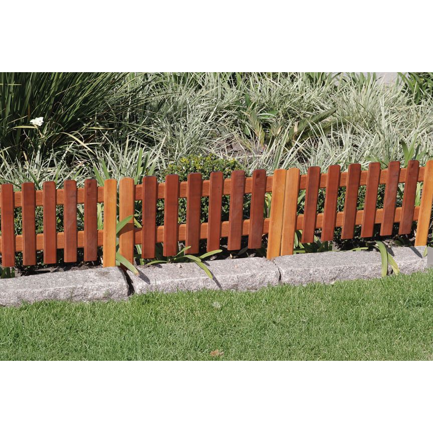 Cerca de Madeira Eucalipto Ripada Tratada 50x60cm Horta Jardim Bel · foto 2