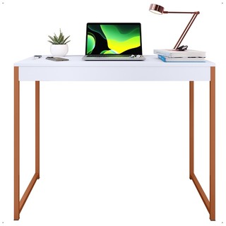 Mesa Escrivaninha Estudo Notebook Industrial em Aço