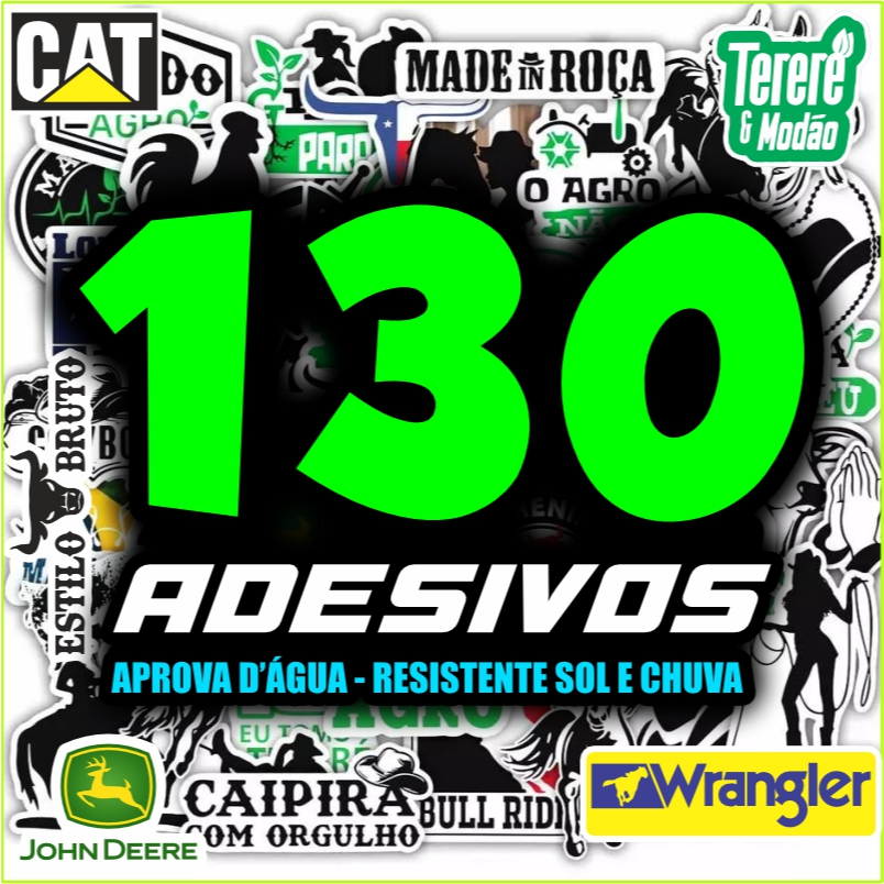 130 Adesivos Agro Country Tereré Bruto Agronomia Rústico Pecuária Roça À Prova D’Água em Oferta na Shopee