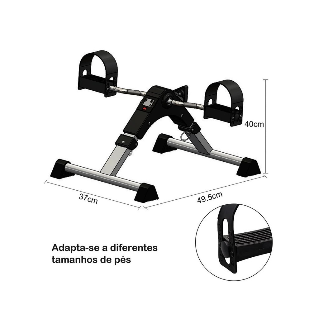 Mini Bike Ergométrica para Fisioterapia de Pernas e Braços Idosos — foto 6