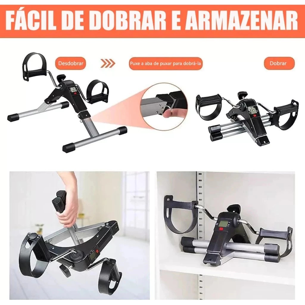 Mini Bike Ergométrica para Fisioterapia de Pernas e Braços Idosos — foto 4
