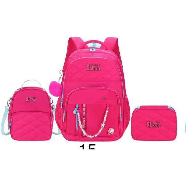 Kit Mochilas femininas Escolar  3 em 1 – Mochila + Lancheira + Estojo Ideal para Escola e Viagem em Oferta na Shopee