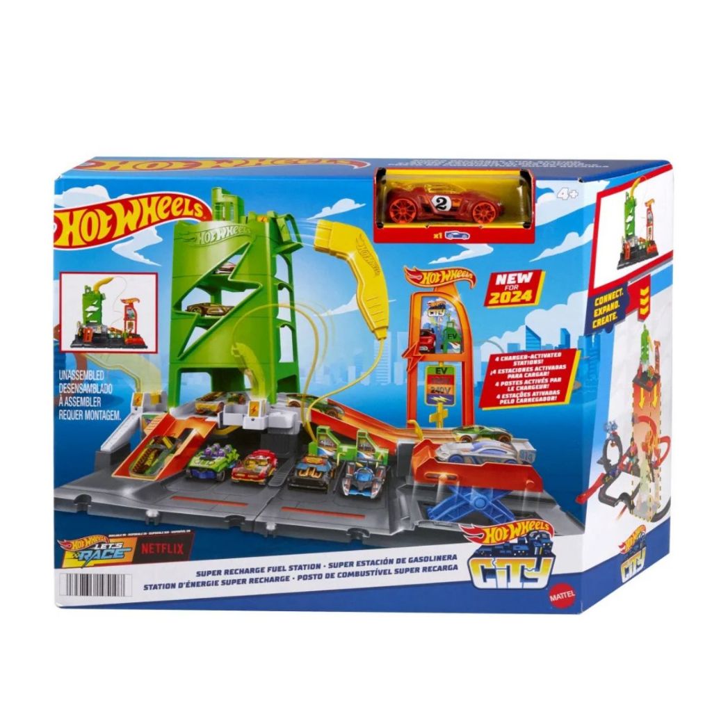 Pista HotWheels - Posto de Combustível Super Recarga - HTN79 - Mattel