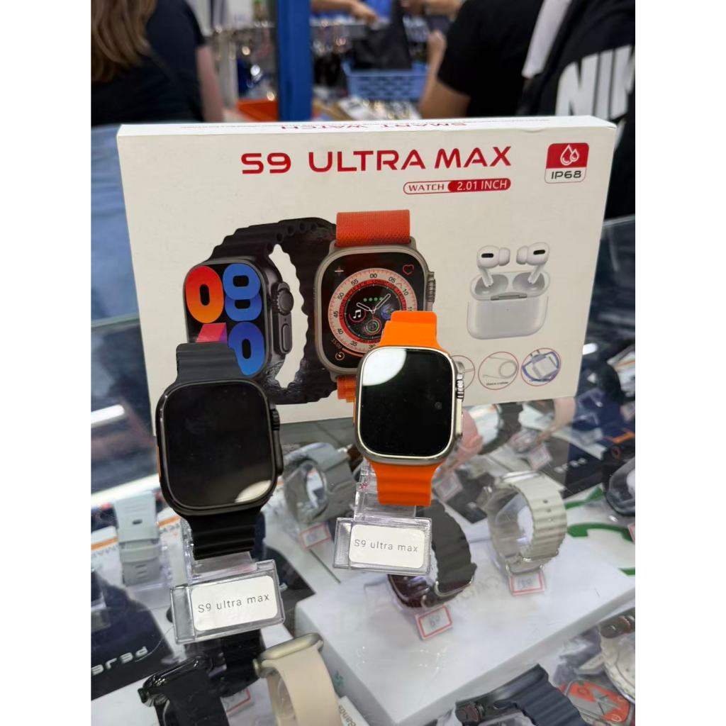 Smartwatch S9 Ultra Max 2.01'' com Fone – Tela HD, BT Call, Fitness e Saúde Completo Pack Premium