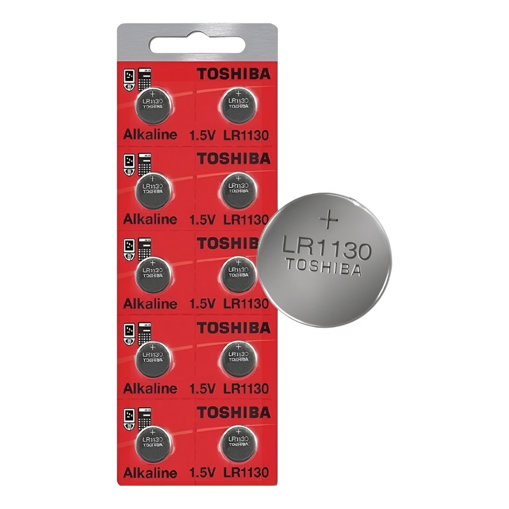 10 Bateria Pilha Blister Lr54 Lr1130 Ag10 Alcalina Toshiba