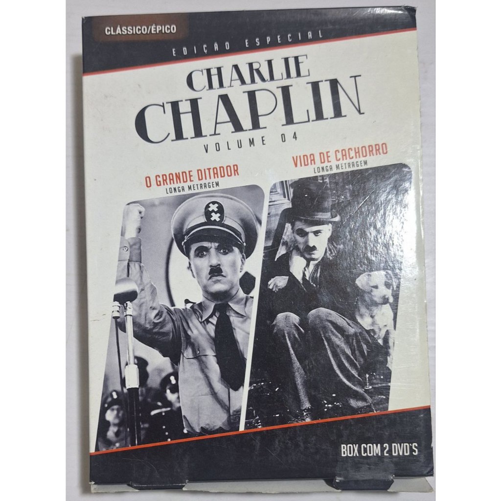 Box DVD Charlie Chaplin - Vol. 4: O grande ditador / Vida de cachorro