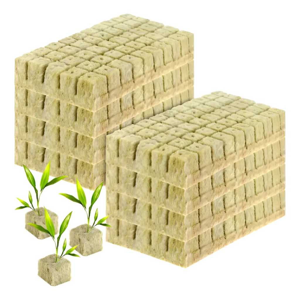 Lã De Rocha 4x4x4cm 28 Unidades Germinação Clonagem em Oferta na Shopee