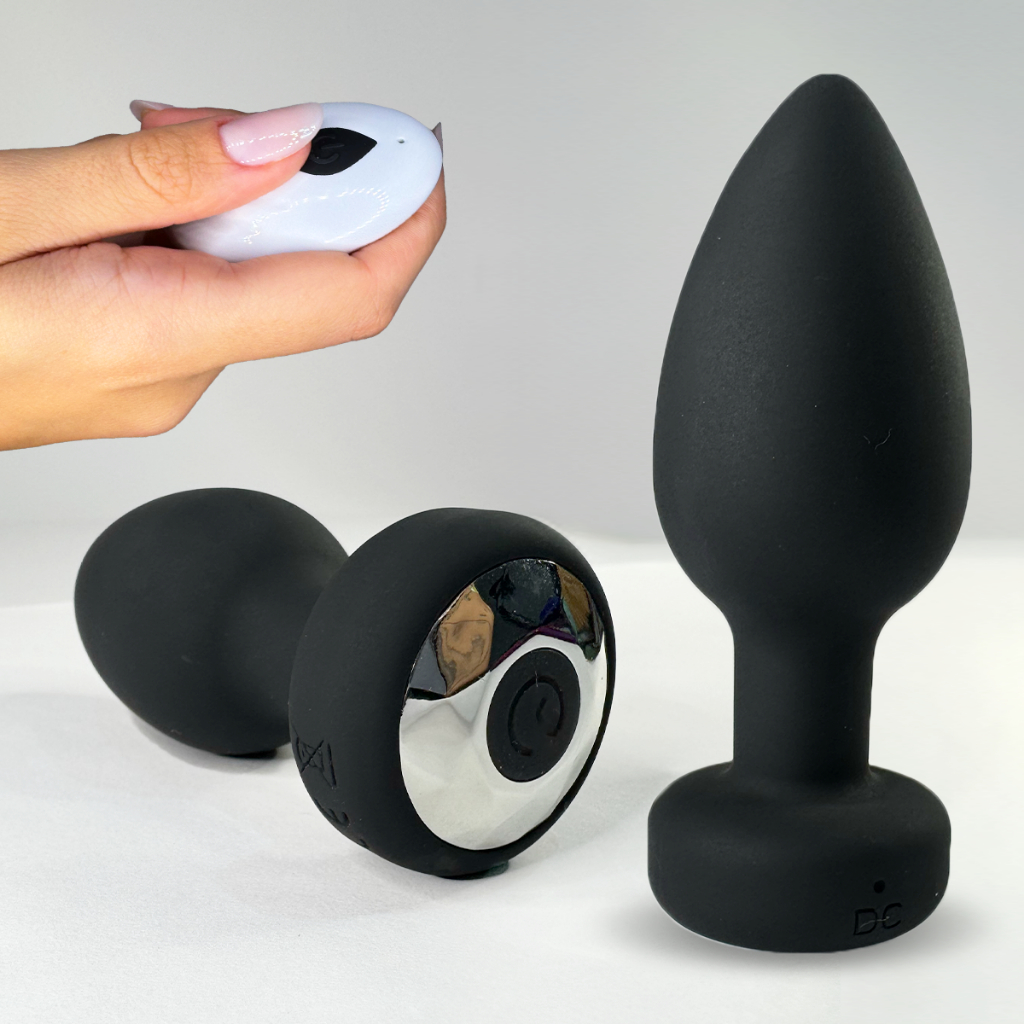 Plug Anal Vibrador Recarregavél Com Controle Remoto E 09 Modos de Vibração em Oferta na Shopee