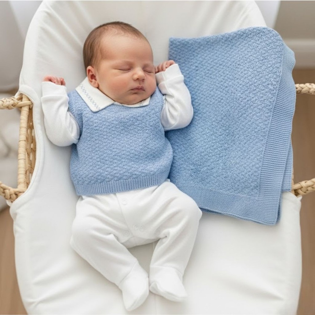 Saída De Maternidade Menino Menina Colete Anjinho Unissex em Oferta na Shopee