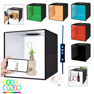 Cabine Fotografica Foto 40x40 Kit Iluminação Softbox Mini Estudio Luz Continua em Oferta na Shopee