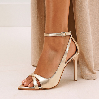 Sandália Salto Alto Elegante Feminina Versátil Sofisticada 7929 em Oferta na Shopee