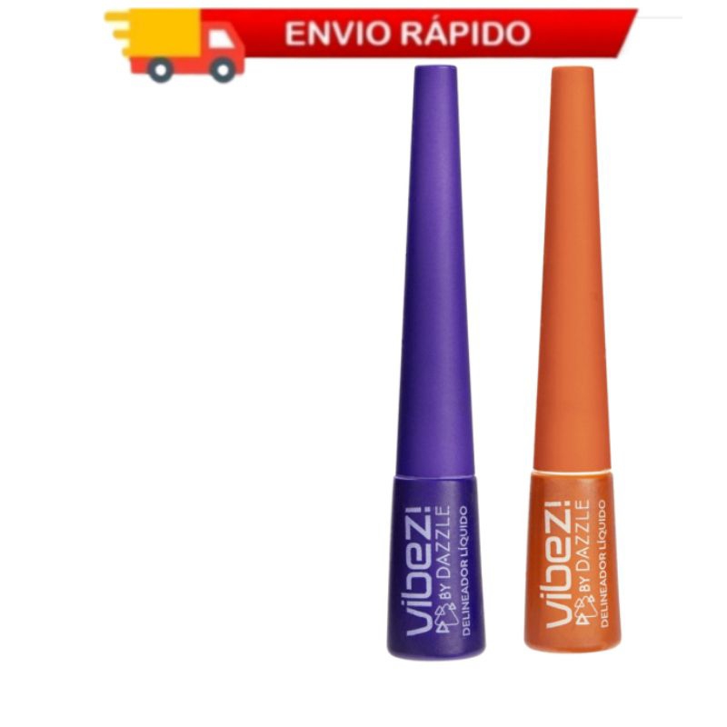 Delineador Líquido Colorido Para Os Olhos Vibez Hinode - Bronze I Roxo 4ml