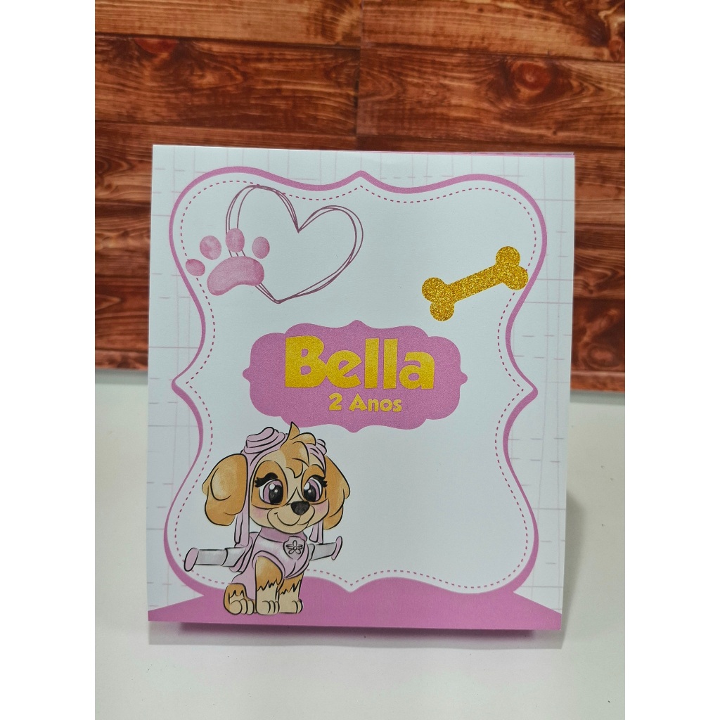 Plaquinha agradecimento centro de mesa aniversario festa lembrancinha personalizada skye