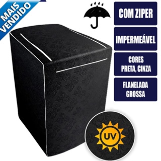 Capa para Maquina de Lavar com Ziper 10, 11, 12, 13, 14, 15, 16, 17, 18kg Electrolux Brastemp Consul em Oferta na Shopee