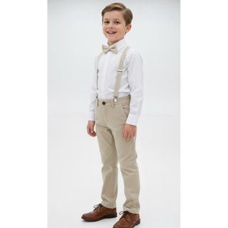 Roupa Social de Menino Infantil Juvenil Calça Suspensório e Gravata Pajem Batizado Casamento Igreja Formatura em Oferta na Shopee