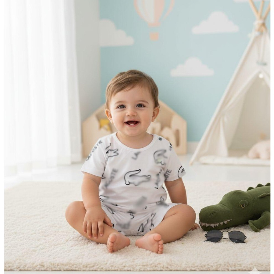 Conjunto Infantil camisa e short Tam 2 ao 8 - L a L a estampado em Oferta na Shopee