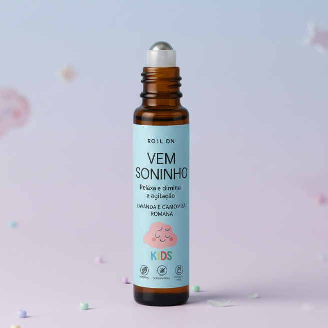 Vem Soninho Óleos Essenciais Natural para Bebê | Aromaterapia Infantil Blend Relaxante Tropfen