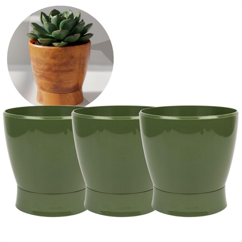 Vaso para Suculenta Flores Pequeno Anti Dengue Prato Rosqueado Cacto em Oferta na Shopee