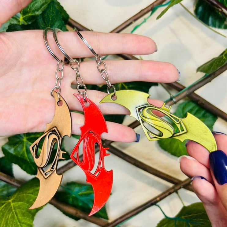 Chaveiro Super Man Metal Avengers Marvel Super Herois Estiloso Geek Gamer Super Homem