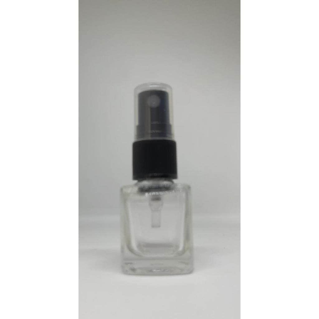 Kit 10 Frascos de Vidro Quadrado 5ml com Spray — imagem 2 de 2