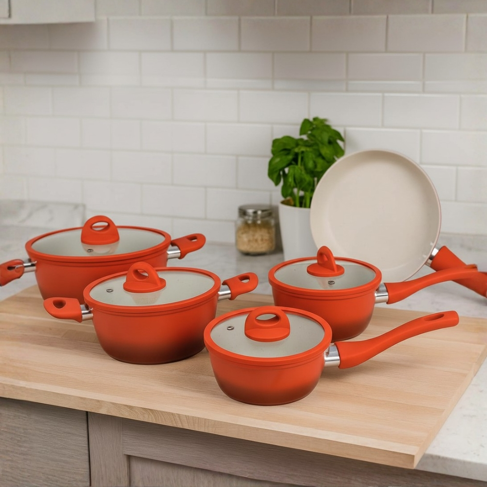 Jogo de Panelas Indução Cerâmica Miami 5 Peças Casambiente em Oferta na Shopee