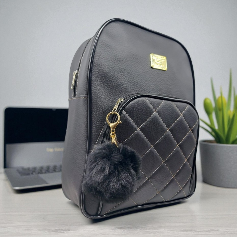 mochila feminina mediana bolsa mochila elegante casual em Oferta na Shopee