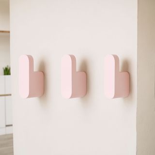 Kit 3 Ganchos de Parede Berna com Fita Dupla Face 3M para Cozinha Quarto e Banheiro Rosa em Oferta na Shopee