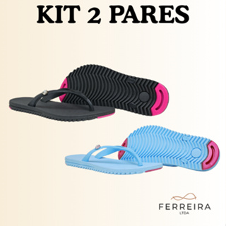 kit 2 Pares Chinelo Feminino Lançamento Varias Cores Barato Leve e Confortavel KIT2.CH.IBIZZA em Oferta na Shopee