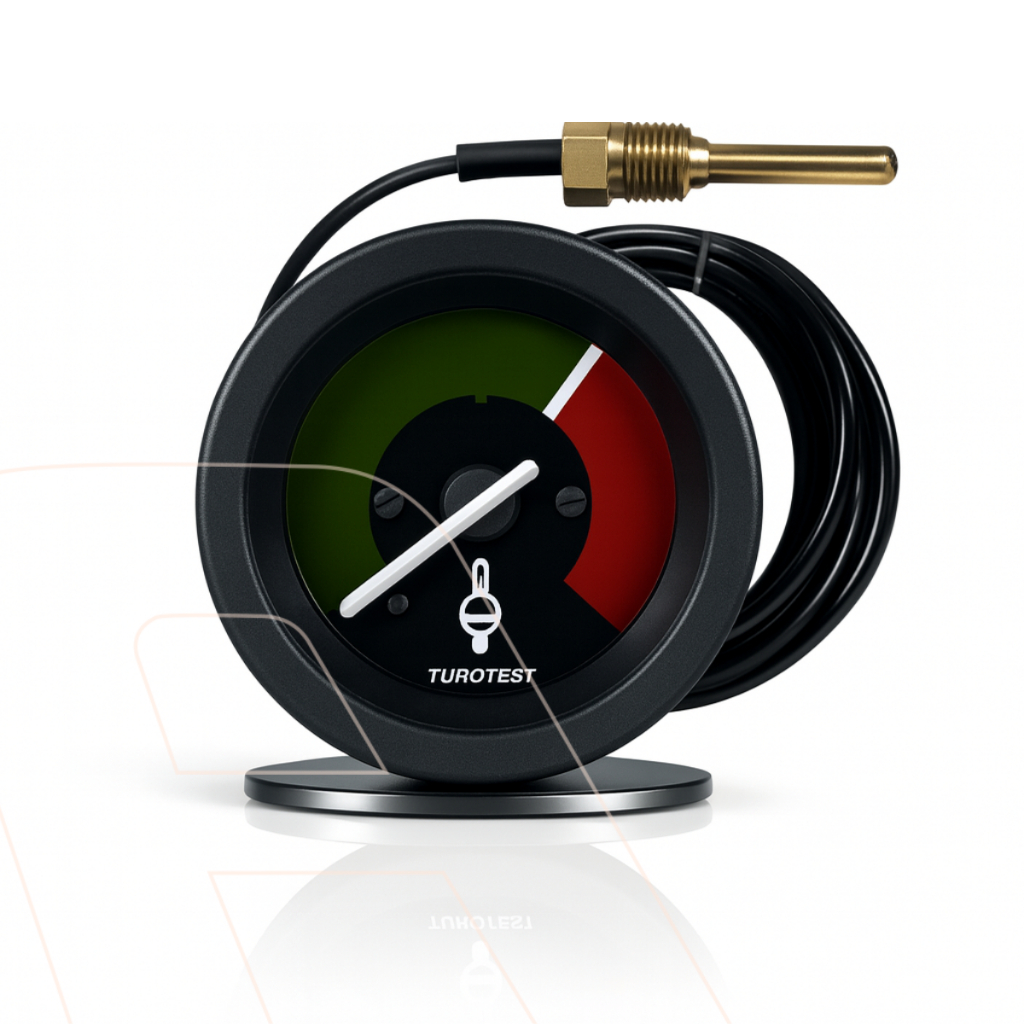 Indicador Mecânico De Temperatura Da Água Cabo 1,65MT - 52mm Compatível Massey Ferguson 265 - 035367
