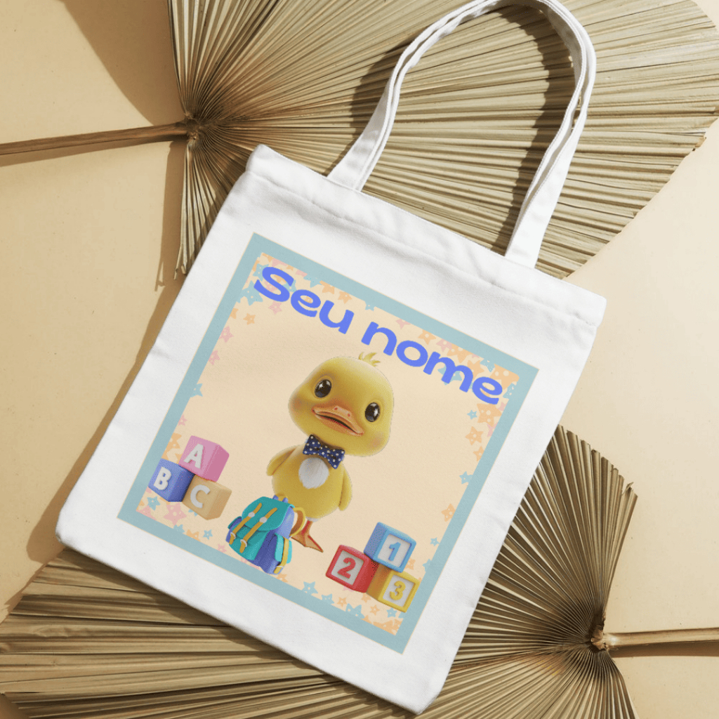 Ecobag Premium Infantil Personalizada com Nome | Presente Exclusivo | ZR Custom em Oferta na Shopee