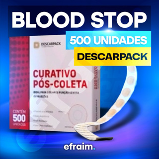 Blood Stop Cx C/ 500 Unidades | Compressas Hemostáticas P/ Parada Rápida de Sangramentos Descarpack em Oferta na Shopee
