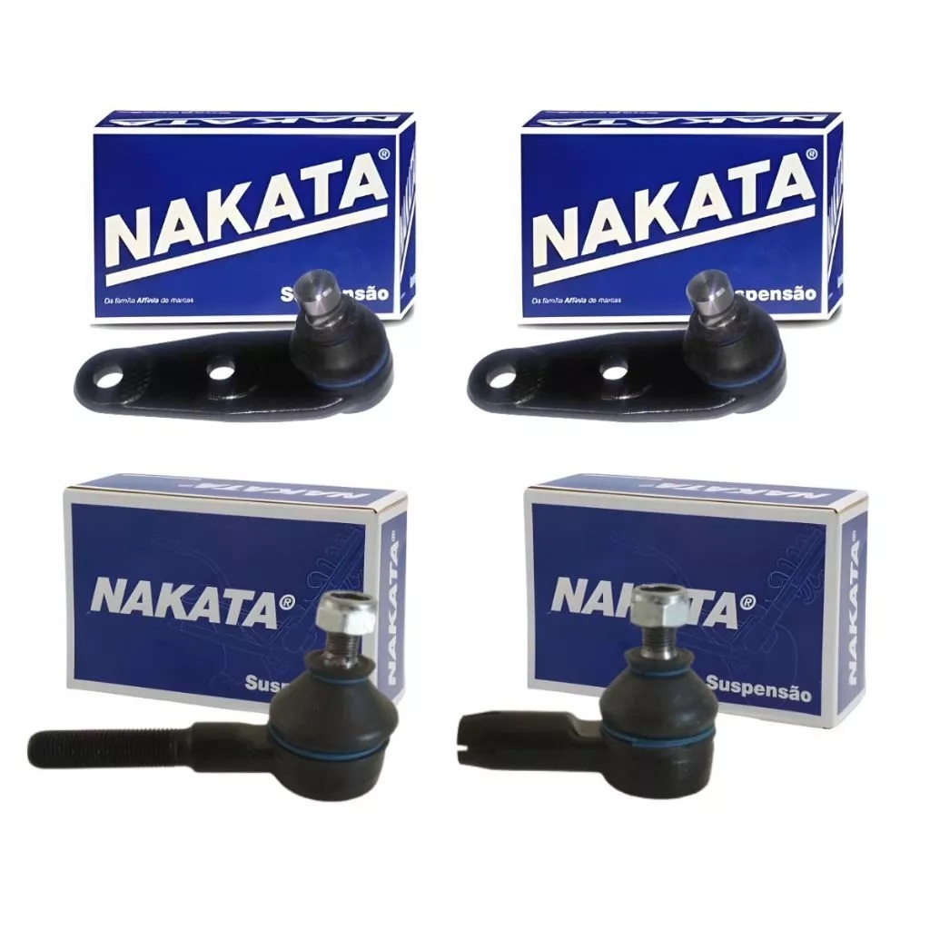 Kit 2 Pivôs + 2 Terminal Direção Gol G2 G3 G4 1997/2013 Original Nakata