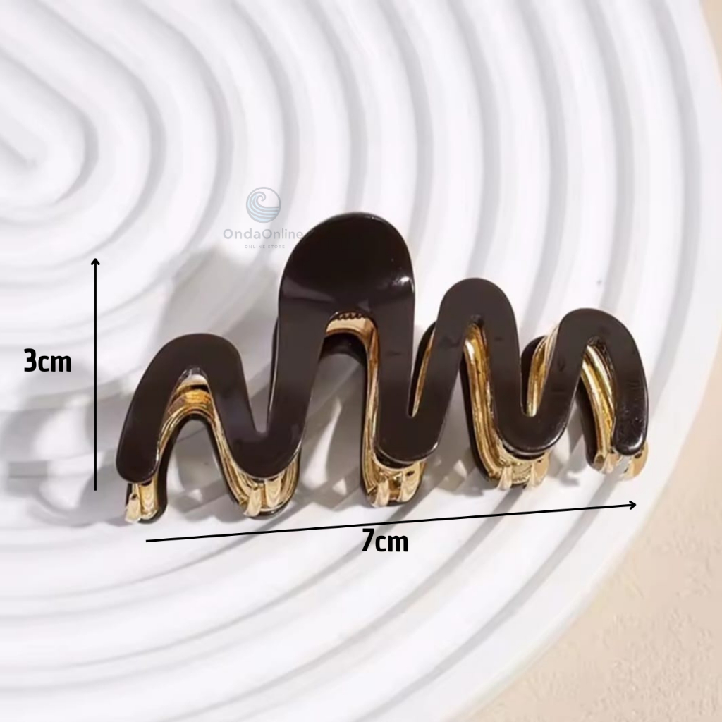 Piranha Presilha de Cabelo Metal Acetinada Premium I Cores Neutras I Alta Qualidade