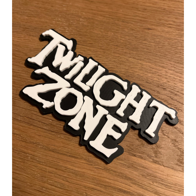 Placa Decorativa  Twilight Zone Série Clássica Inspirado Personalizadas em 3D