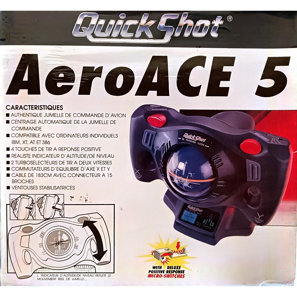 Joystick - Quick Shot Aero Ace 5 Vintage Novo Caixa Lacrada  K120