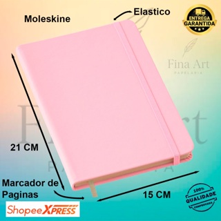 SKETCHBOOK Caderneta tipo Moleskine 21x14 cm SEM ou COM Pauta em Oferta na Shopee