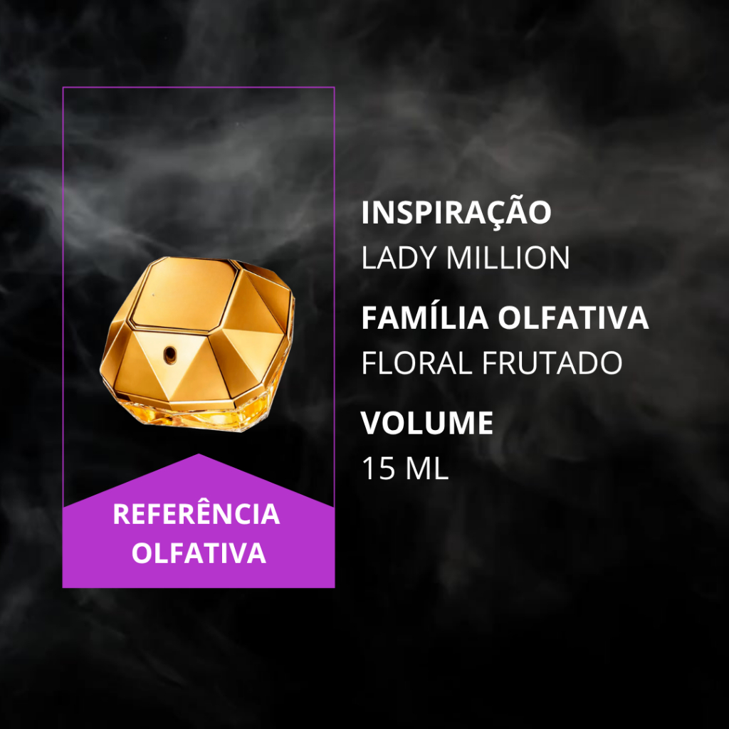 Perfume Importado Feminino 15 ml – Alta Fixação Inspirações NAGOIA 37 Lady