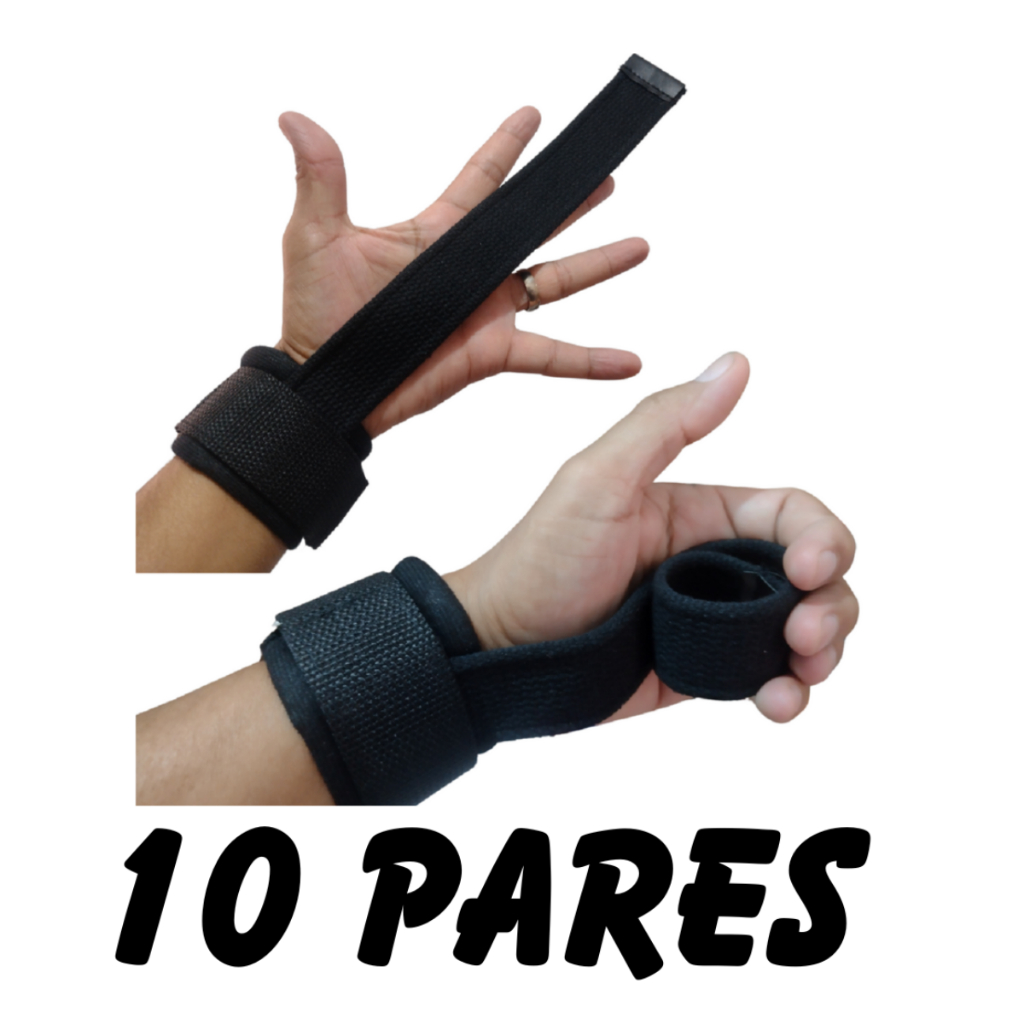 Straps Com Munhequeira 10 Peças Mais Tala Streps 10 Peças 100% Algodão