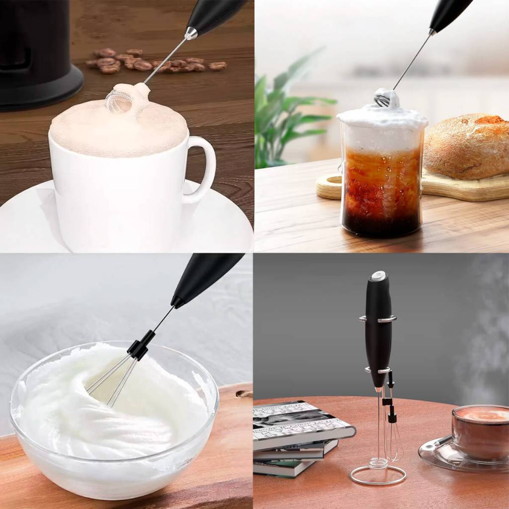 Mixer Portátil Elétrico Batedor de Espuma e Fouet Mini Mixer de Mão Portátil Café Leite Ovos e Molhos Batedor P
