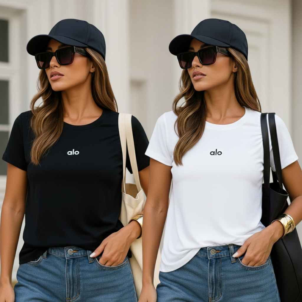 Kit 2 Camiseta Feminina Estampada T-Shirt Várias Cores Promoção