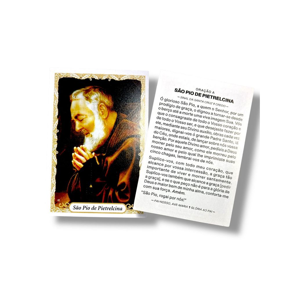 100 Santinho Folheto Oração Padre Pio