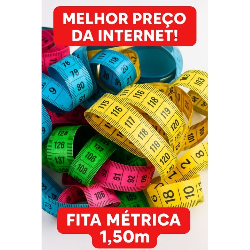 Kit 3 Fitas Métricas Flexíveis – 150cm - Práticas, versáteis e resistentes