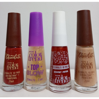 Esmalte Color Trend 7ml - Vibes de fogo, Nasci p/ brilhar, Chocolate Branco e Chocolate Belga em Oferta na Shopee