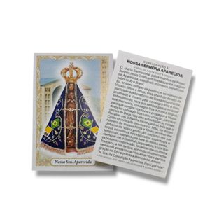 Pacote com 100 Un Folheto com Oração Nossa Senhora Aparecida em Oferta na Shopee