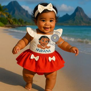 Body Romper Bebê Menina Verão Praia Temático Mesversário Fantasia Festa Personagem 3 a 6 meses em Oferta na Shopee