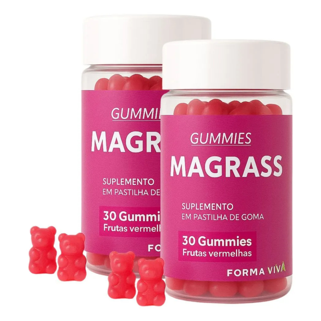 Emagrecedor Gomas Magrass 60 Gummies Frutas Vermelhas