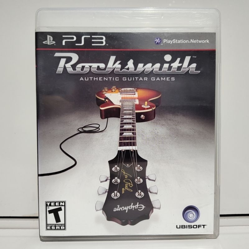 Rocksmith Authentic Guitar Game PS3 Mídia Física Completo Original Seminovo CIB