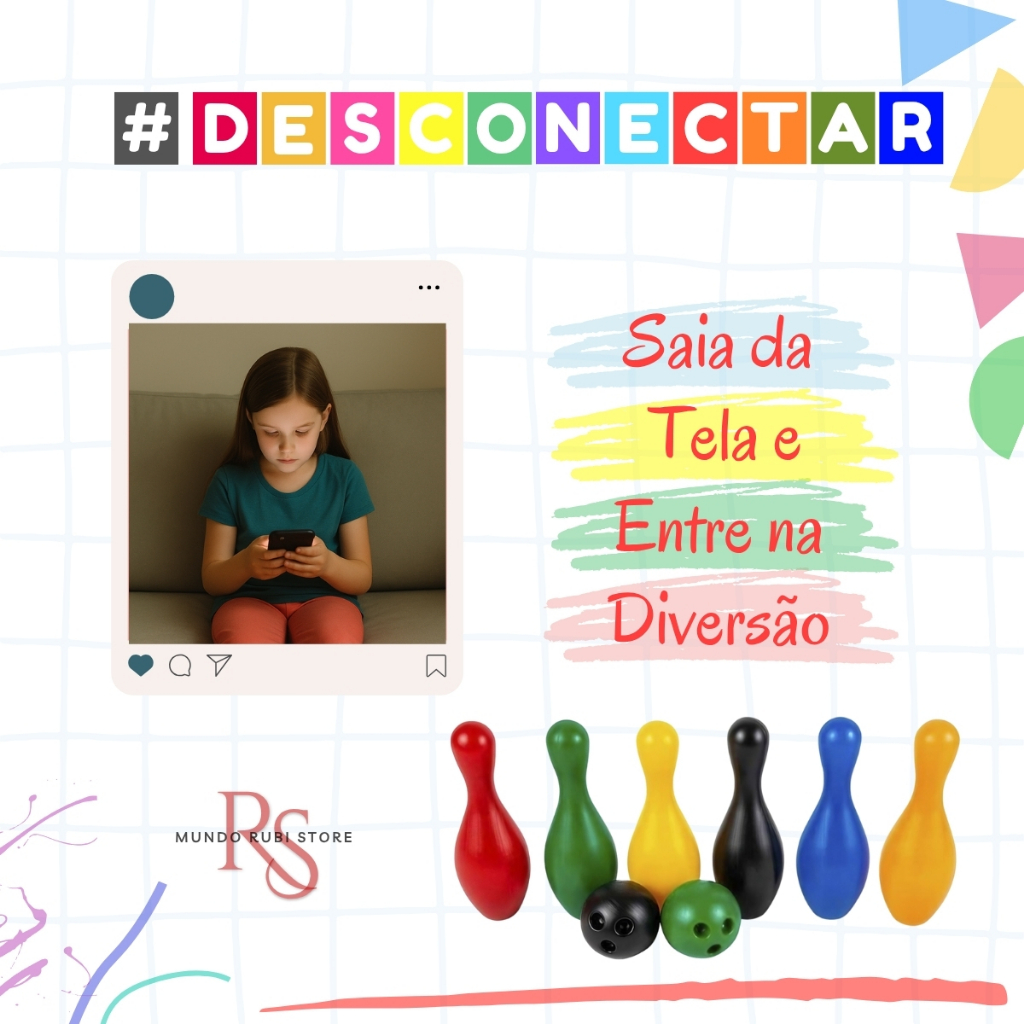1 - Jogo Boliche Infantil Divertido Natal - 6 Pinos 22cm + 2 Bolas Cores Diversas Envio Imediato Top